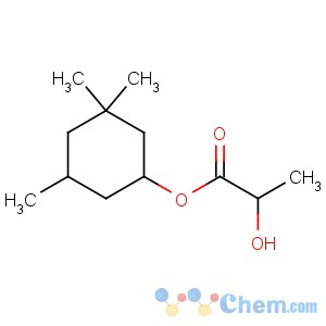 CAS No:15145-14-9 Propanoic acid,2-hydroxy-, 3,3,5-trimethylcyclohexyl ester