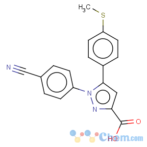 CAS No:151507-00-5 1H-Pyrazole-3-carboxylicacid, 1-(4-cyanophenyl)-5-[4-(methylthio)phenyl]-