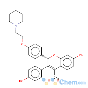 CAS No:151533-34-5 2H-1-Benzopyran-7-ol,3-(4-hydroxyphenyl)-4-methyl-2-[4-[2-(1-piperidinyl)ethoxy]phenyl]-