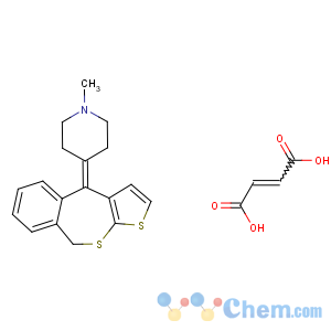 CAS No:15185-97-4 1-methyl-4-thieno[2,3-c][2]benzothiepin-4(9H)-ylidenepiperidine (2E)-but-2-enedioate