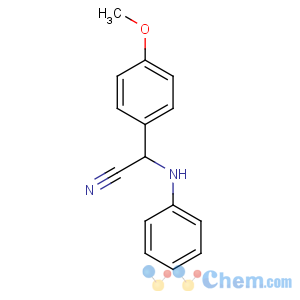 CAS No:15190-69-9 Benzeneacetonitrile, 4-methoxy-a-(phenylamino)-