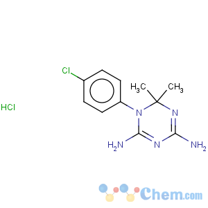 CAS No:152-53-4 1,3,5-Triazine-2,4-diamine,1-(4-chlorophenyl)-1,6-dihydro-6,6-dimethyl-, hydrochloride (1:1)