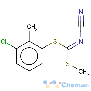 CAS No:152382-29-1 Carbonimidodithioicacid, cyano-, 3-chloro-2-methylphenyl methyl ester (9CI)
