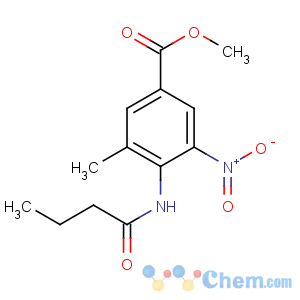 CAS No:152628-01-8 methyl 4-(butanoylamino)-3-methyl-5-nitrobenzoate