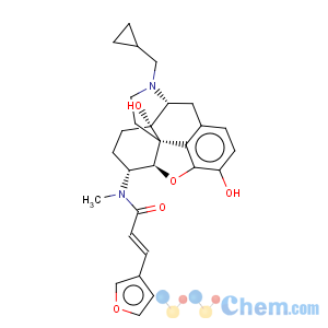 CAS No:152657-84-6 2-Propenamide, N-[(5a,6b)-17-(cyclopropylmethyl)-4,5-epoxy-3,14-dihydroxymorphinan-6-yl]-3-(3-furanyl)-N-methyl-,(2E)-