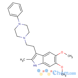 CAS No:153-87-7 5,6-dimethoxy-2-methyl-3-[2-(4-phenylpiperazin-1-yl)ethyl]-1H-indole