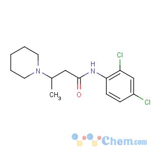 CAS No:15302-10-0 N-(2,4-dichlorophenyl)-3-piperidin-1-ylbutanamide