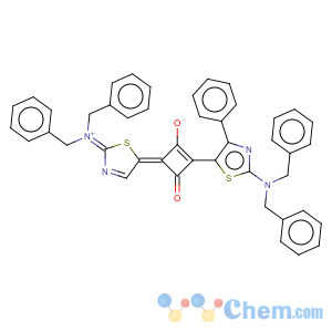 CAS No:153119-17-6 Cyclobutenediylium,1,3-bis[2-[bis(phenylmethyl)amino]-4-phenyl-5-thiazolyl]-2,4-dihydroxy-,bis(inner salt) (9CI)
