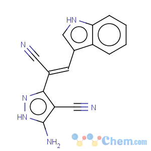 CAS No:153150-84-6 1H-Pyrazole-3-acetonitrile,5-amino-4-cyano-a-(1H-indol-3-ylmethylene)-,(aZ)-