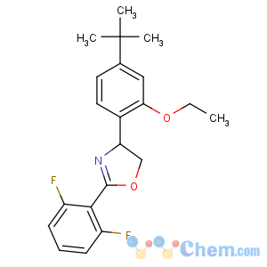 CAS No:153233-91-1 4-(4-tert-butyl-2-ethoxyphenyl)-2-(2,6-difluorophenyl)-4,5-dihydro-1,<br />3-oxazole