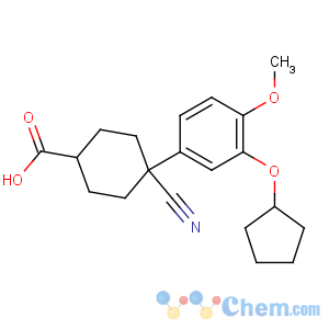 CAS No:153259-65-5 4-cyano-4-(3-cyclopentyloxy-4-methoxyphenyl)cyclohexane-1-carboxylic<br />acid