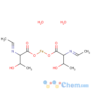 CAS No:15339-50-1 Iron,diaquabis(N-ethylidene-L-threoninato-kN,kO1)- (9CI)