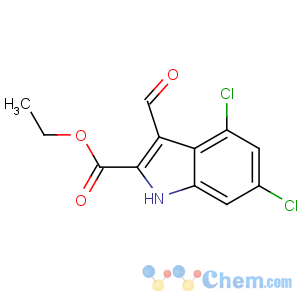 CAS No:153435-96-2 ethyl 4,6-dichloro-3-formyl-1H-indole-2-carboxylate