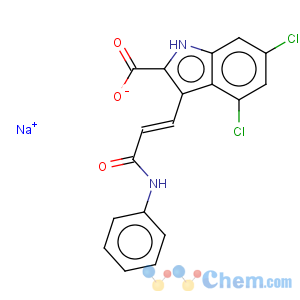 CAS No:153436-22-7 1H-Indole-2-carboxylicacid, 4,6-dichloro-3-[(1E)-3-oxo-3-(phenylamino)-1-propen-1-yl]-