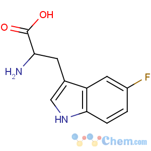 CAS No:154-08-5 2-amino-3-(5-fluoro-1H-indol-3-yl)propanoic acid