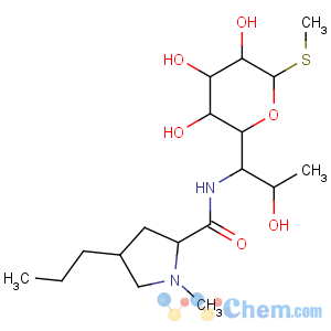 CAS No:154-21-2 (2S,4R)-N-[(1R,2R)-2-hydroxy-1-[(2R,3R,4S,5R,6R)-3,4,<br />5-trihydroxy-6-methylsulfanyloxan-2-yl]propyl]-1-methyl-4-<br />propylpyrrolidine-2-carboxamide