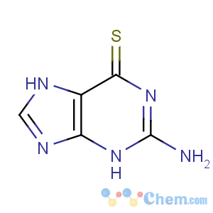 CAS No:154-42-7 2-amino-3,7-dihydropurine-6-thione