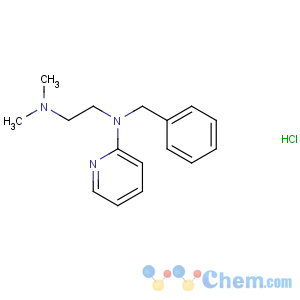 CAS No:154-69-8 N'-benzyl-N,N-dimethyl-N'-pyridin-2-ylethane-1,2-diamine