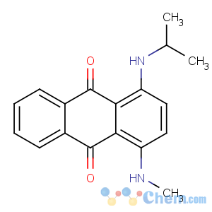 CAS No:15403-56-2 1-(methylamino)-4-(propan-2-ylamino)anthracene-9,10-dione