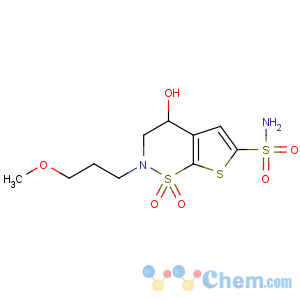 CAS No:154127-42-1 (4S)-4-hydroxy-2-(3-methoxypropyl)-1,1-dioxo-3,4-dihydrothieno[3,<br />2-e]thiazine-6-sulfonamide