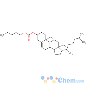 CAS No:15455-79-5 [(3S,8S,9S,10R,13R,14S,17R)-10,<br />13-dimethyl-17-[(2R)-6-methylheptan-2-yl]-2,3,4,7,8,9,11,12,14,15,16,<br />17-dodecahydro-1H-cyclopenta[a]phenanthren-3-yl] pentyl carbonate