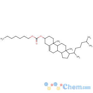 CAS No:15455-81-9 [(3S,8S,9S,10R,13R,14S,17R)-10,<br />13-dimethyl-17-[(2R)-6-methylheptan-2-yl]-2,3,4,7,8,9,11,12,14,15,16,<br />17-dodecahydro-1H-cyclopenta[a]phenanthren-3-yl] heptyl carbonate