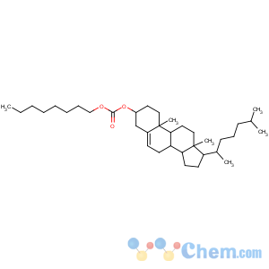 CAS No:15455-82-0 [(3S,8S,9S,10R,13R,14S,17R)-10,<br />13-dimethyl-17-[(2R)-6-methylheptan-2-yl]-2,3,4,7,8,9,11,12,14,15,16,<br />17-dodecahydro-1H-cyclopenta[a]phenanthren-3-yl] octyl carbonate