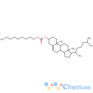 CAS No:15455-83-1 [(3S,8S,9S,10R,13R,14S,17R)-10,<br />13-dimethyl-17-[(2R)-6-methylheptan-2-yl]-2,3,4,7,8,9,11,12,14,15,16,<br />17-dodecahydro-1H-cyclopenta[a]phenanthren-3-yl] nonyl carbonate