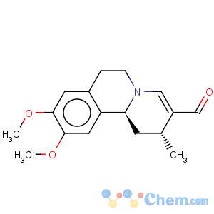 CAS No:154819-52-0 2H-Benzo[a]quinolizine-3-carboxaldehyde,1,6,7,11b-tetrahydro-9,10-dimethoxy-2-methyl-, (1R-cis)- (9CI)