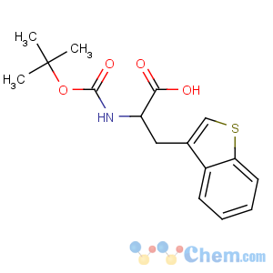 CAS No:154902-51-9 (2S)-3-(1-benzothiophen-3-yl)-2-[(2-methylpropan-2-yl)oxycarbonylamino]<br />propanoic acid