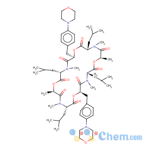 CAS No:155030-63-0 Cyclo[(aR)-a-hydroxy-4-(4-morpholinyl)benzenepropanoyl-N-methyl-L-leucyl-(2R)-2-hydroxypropanoyl-N-methyl-L-leucyl-(aR)-a-hydroxy-4-(4-morpholinyl)benzenepropanoyl-N-methyl-L-leucyl-(2R)-2-hydroxypropanoyl-N-methyl-L-leucyl]