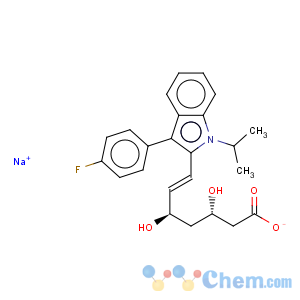 CAS No:155229-76-8 6-Heptenoic acid,7-[3-(4-fluorophenyl)-1-(1-methylethyl)-1H-indol-2-yl]-3,5-dihydroxy-,(3S,5R,6E)-