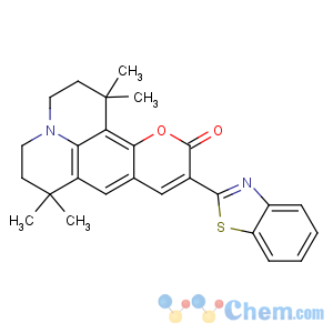 CAS No:155306-71-1 10-(2-Benzothiazolyl)-2,3,6,7-tetrahydro-1,1,7,7-tetramethyl-1H,5H,11H-(1)benzopyropyrano(6,7-8-I,j)quinolizin-11-one
