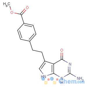 CAS No:155405-80-4 methyl<br />4-[2-(2-amino-4-oxo-1,7-dihydropyrrolo[2,<br />3-d]pyrimidin-5-yl)ethyl]benzoate