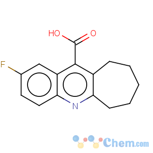 CAS No:1555-11-9 2-Fluoro-7,8,9,10-tetrahydro-6H-cyclohepta[b]quinoline-11-carboxylic acid