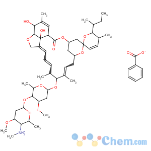 CAS No:155569-91-8 AvermectinB1, 4''-deoxy-4''-(methylamino)-, (4''R)-, benzoate (1:1)