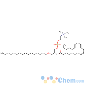 CAS No:155575-01-2 3,5,8-Trioxa-4-phosphaoctacosa-16,19,22-trien-1-aminium,7-[(hexadecyloxy)methyl]-4-hydroxy-N,N,N-trimethyl-9-oxo-, inner salt, 4-oxide,(7R,16Z,19Z,22Z)- (9CI)