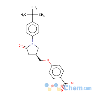 CAS No:155730-92-0 Benzoic acid,4-[[(3S)-1-[4-(1,1-dimethylethyl)phenyl]-5-oxo-3-pyrrolidinyl]methoxy]-