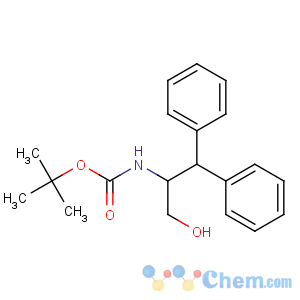 CAS No:155836-48-9 tert-butyl N-[(2R)-3-hydroxy-1,1-diphenylpropan-2-yl]carbamate