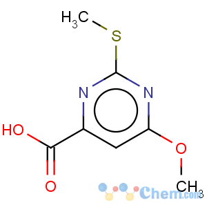 CAS No:15584-03-9 4-Pyrimidinecarboxylicacid, 6-methoxy-2-(methylthio)-