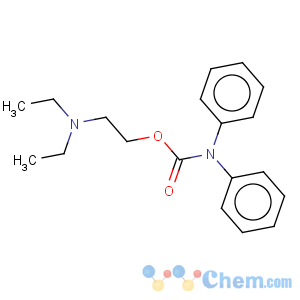 CAS No:15585-88-3 Carbamic acid,diphenyl-, 2-(diethylamino)ethyl ester (6CI,7CI,8CI,9CI)