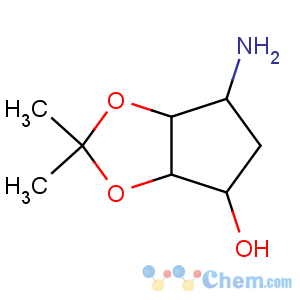 CAS No:155899-66-4 (3aR,4S,6R,6aS)-6-amino-2,2-dimethyl-4,5,6,<br />6a-tetrahydro-3aH-cyclopenta[d][1,3]dioxol-4-ol