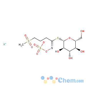 CAS No:15592-36-6 b-D-Glucopyranose, 1-thio-,1-[4-(methylsulfonyl)-N-(sulfooxy)butanimidate], monopotassium salt