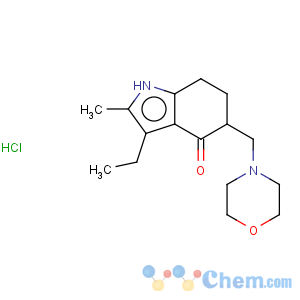 CAS No:15622-65-8 4H-Indol-4-one,3-ethyl-1,5,6,7-tetrahydro-2-methyl-5-(4-morpholinylmethyl)-, hydrochloride(1:1)