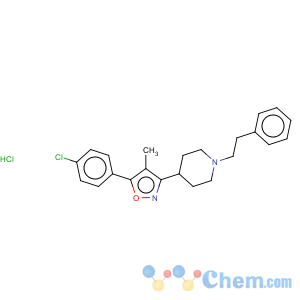 CAS No:156337-32-5 Piperidine,4-[5-(4-chlorophenyl)-4-methyl-3-isoxazolyl]-1-(2-phenylethyl)-
