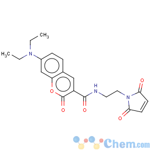 CAS No:156571-46-9 2H-1-Benzopyran-3-carboxamide,7-(diethylamino)-N-[2-(2,5-dihydro-2,5-dioxo-1H-pyrrol-1-yl)ethyl]-2-oxo-