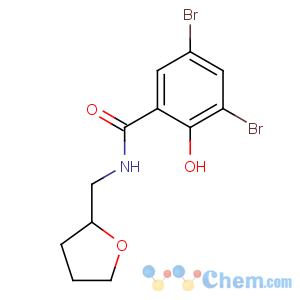 CAS No:15686-77-8 3,5-dibromo-2-hydroxy-N-(oxolan-2-ylmethyl)benzamide