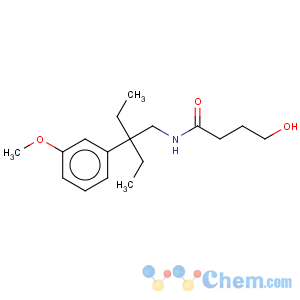 CAS No:15687-14-6 Butanamide,N-[2-ethyl-2-(3-methoxyphenyl)butyl]-4-hydroxy-