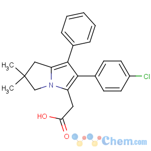 CAS No:156897-06-2 2-[2-(4-chlorophenyl)-6,6-dimethyl-1-phenyl-5,<br />7-dihydropyrrolizin-3-yl]acetic acid