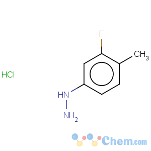 CAS No:156941-64-9 Hydrazine,(3-fluoro-4-methylphenyl)-, hydrochloride (1:1)